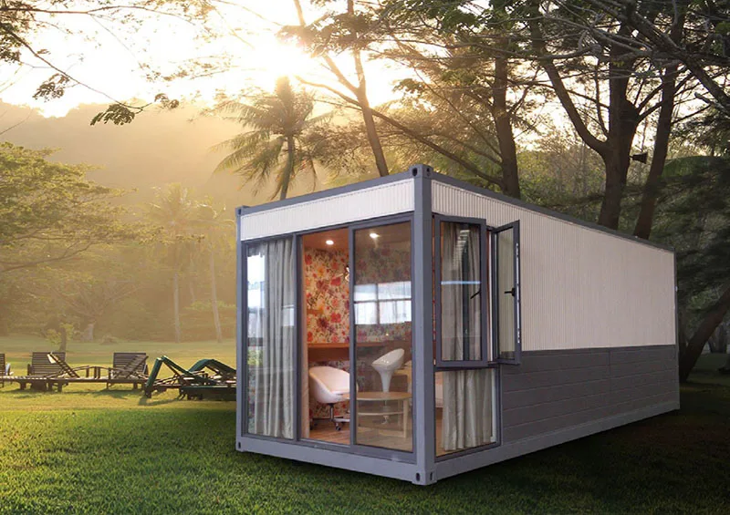 New Design Prefab Office Removable Mobile Modular Building Modern Design 40FT Two Bedroom Prefabricated Container House Homes