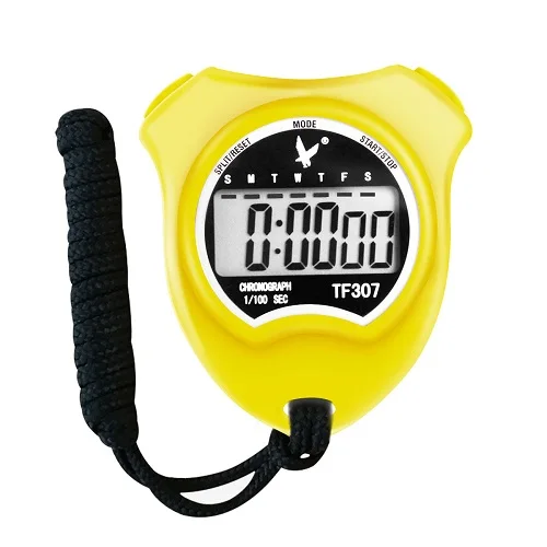 Portable Professional Referee Handheld Digital Stopawtch for Two Rows High Precision Sports Training Stopwatch
