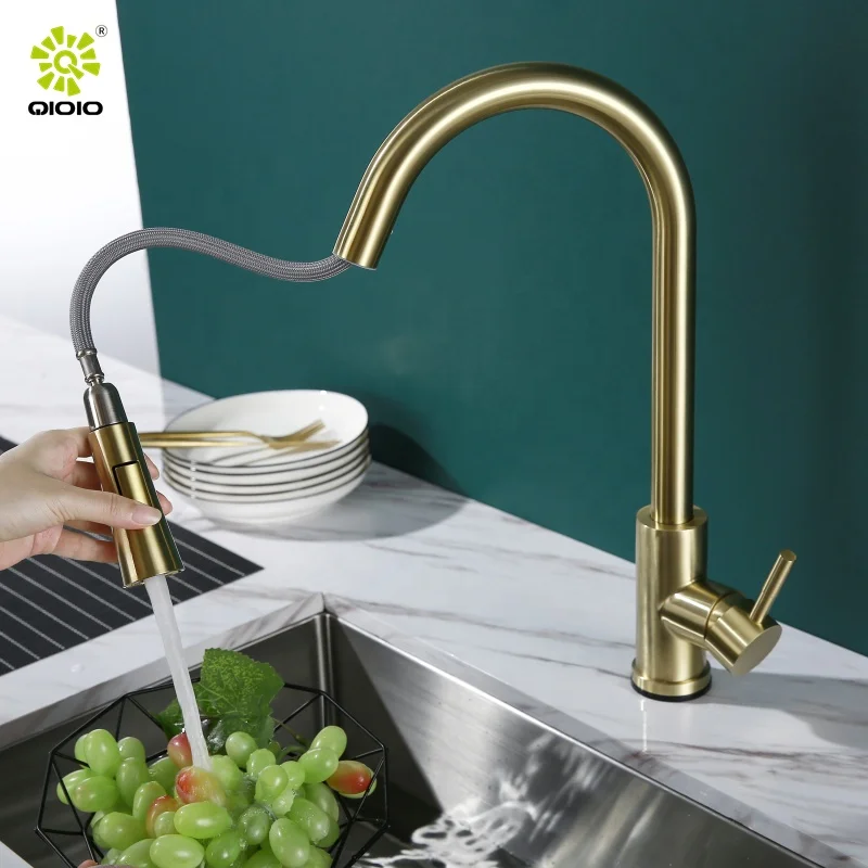 Kaiping Pull down 304 stainless steel single lever cUPC NSF touch sensor smart touchless automatic kitchen sink faucet tap ware