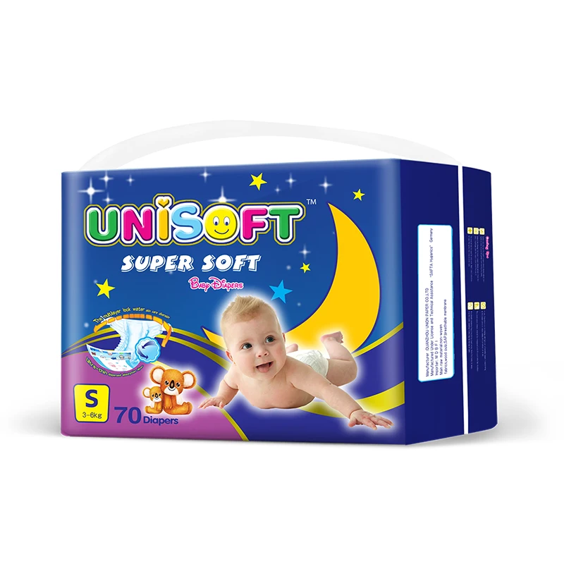 Unisoft  Wholesale Factory Price Hot Sale Cheap Dry Disposable Baby Diapers