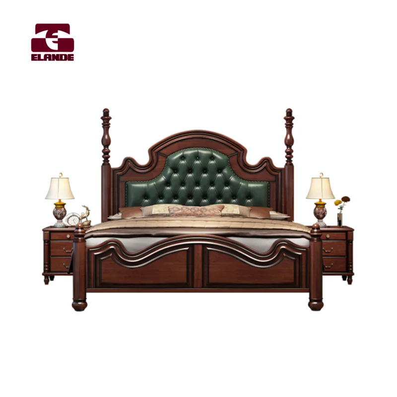 European King Size Beds Wardrobe Dresser Complete Furniture Combination Bedroom Furniture Set