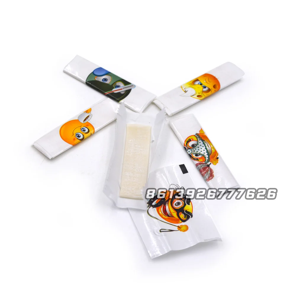 5 sticks 7cm fruit flavor bubble gum with tattoo