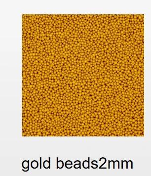 Hot Selling Golden Round Sugar Beads Donut Cake Decorations Sprinkles Edible Candy