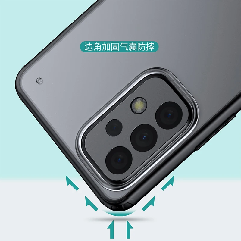 2 In 1 Rubber Plastic Wholesale Mobile Shockproof Crystal Clear Cellphone Case Protective Back Cover for Galaxy S22 Case for A73