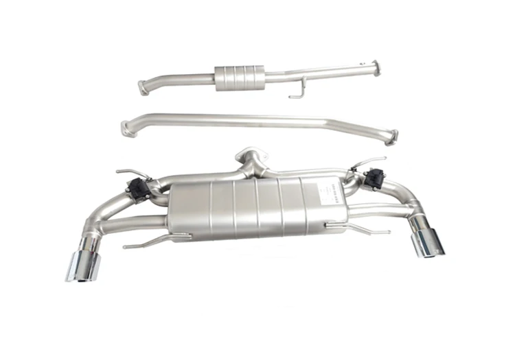 ss304 exhaust dual exhaust tips variable valve catback system