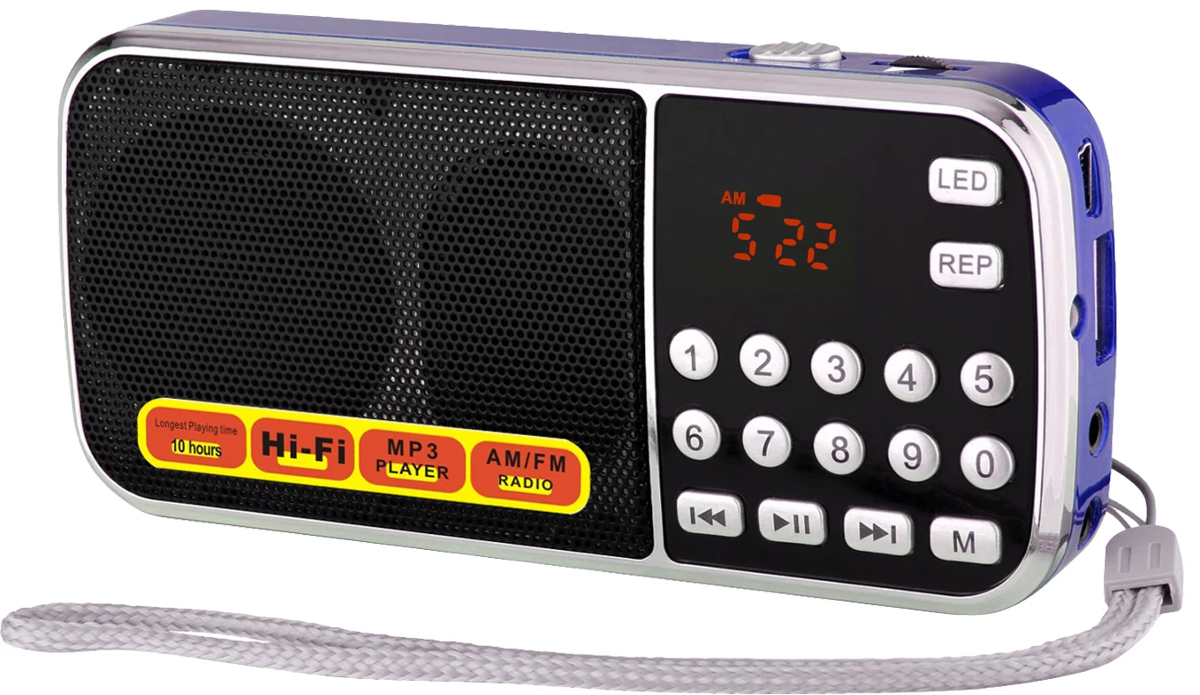 Dewant L-088AM am fm pocket radio, gurbani radio with usb and memory cards slot