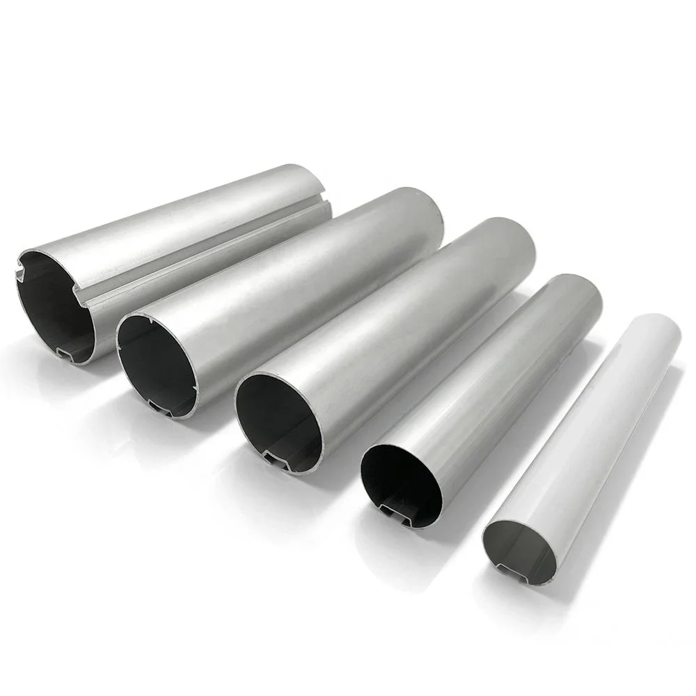 Aluminum Profile 6063 Customized Roller Blinds Top Rail Curtain Tube 38mm 28mm