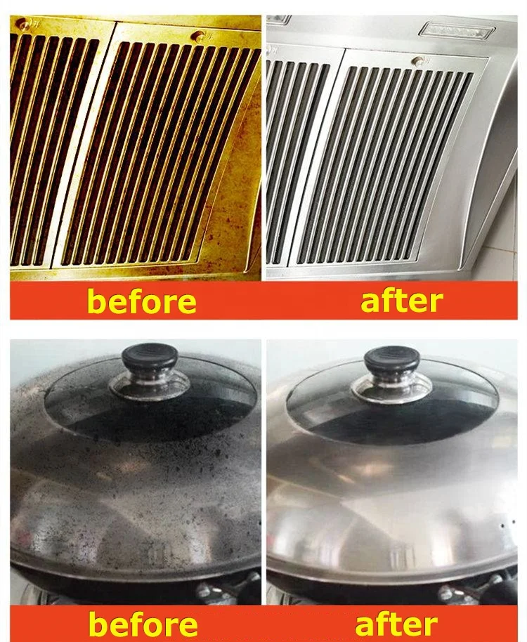 Multi-Purpose Heavy Oil Stain Remover spray grease bubble Liquid Kitchen Cleaner glass cleaner