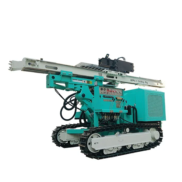 HFPV-1 Solar mini Pile Driver excavator mounted pile driver drilling rigs machines with photovoltaic sloar