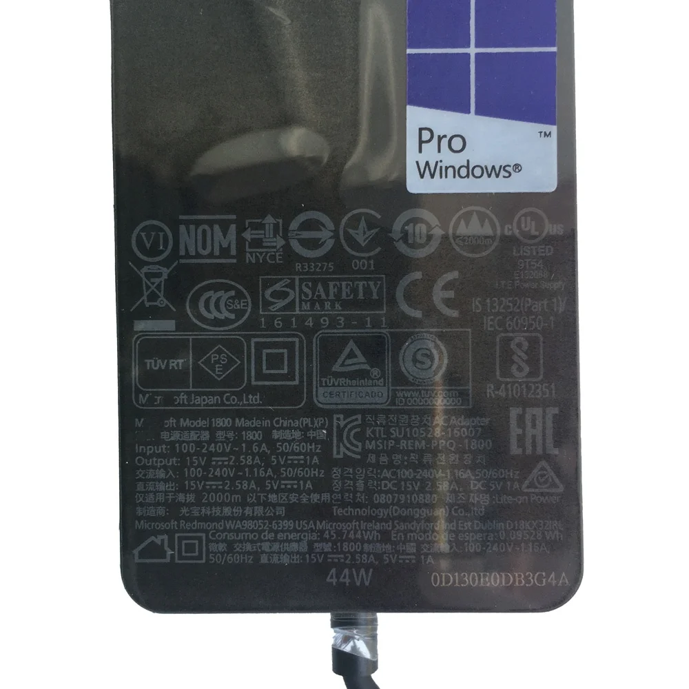 Surface Book Charger 44W 15V 2.58A Power Supply for Microsoft Surface Pro 3 Pro 4 Pro 2017 Surface Pro 5 Pro 6 Laptop