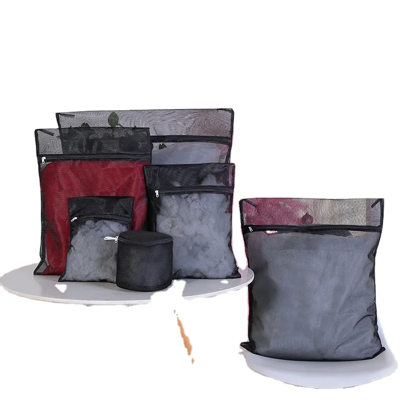 Оптовая продажа, мешок для стирки белья для домашнего использования, черный сетчатый мешок для стирки бюстгальтеров, блуз