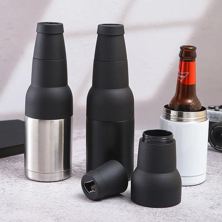 304 Stainless Steel Large Capacity Double Layer Beer Mug Office Portable Simple Car Mug Vacuum Removable Cooler