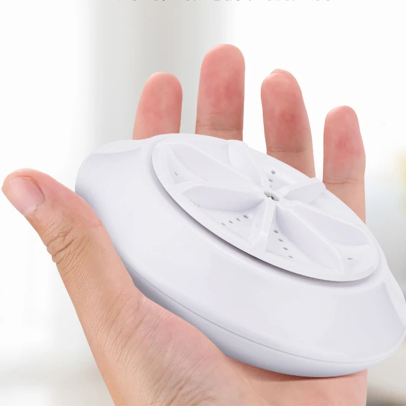 2022 NEW USB Portable Ultrasonic Turbo Washer Mini Travel Clothes Dish Fruit And Vegetable Washing Machine for Home