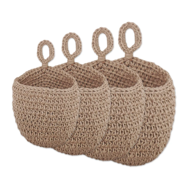 Новый материал, подвесные настенные корзины для овощей и фруктов, эко-джут, КАПЛЕВИДНАЯ подвесная корзина, богемная подвесная сумка для хранения