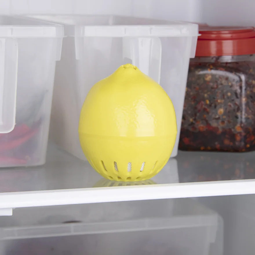 Lemon Shape Mini Refrigerator Deodorizer Keep Fridge Fresh Freezer Ball  100g