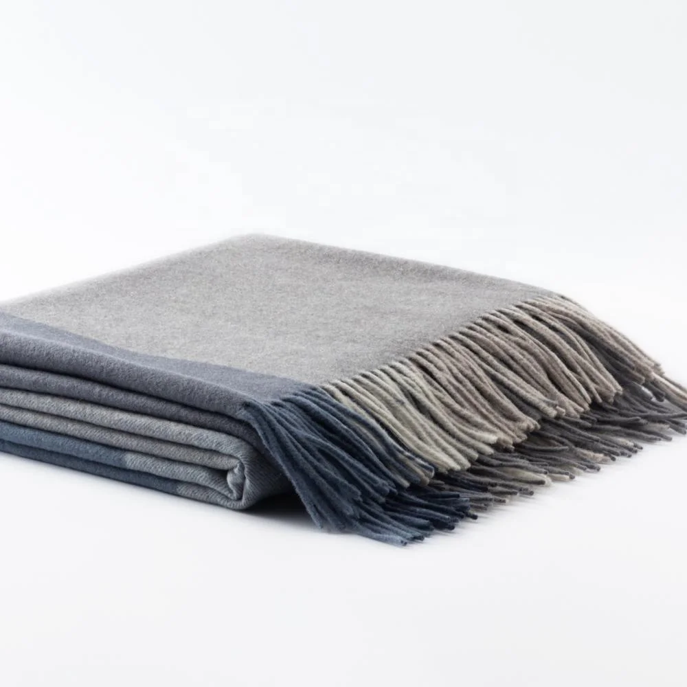 Big check London blanket 100% lambswool blanket throw China manufacturer pure wool product bedding blanket