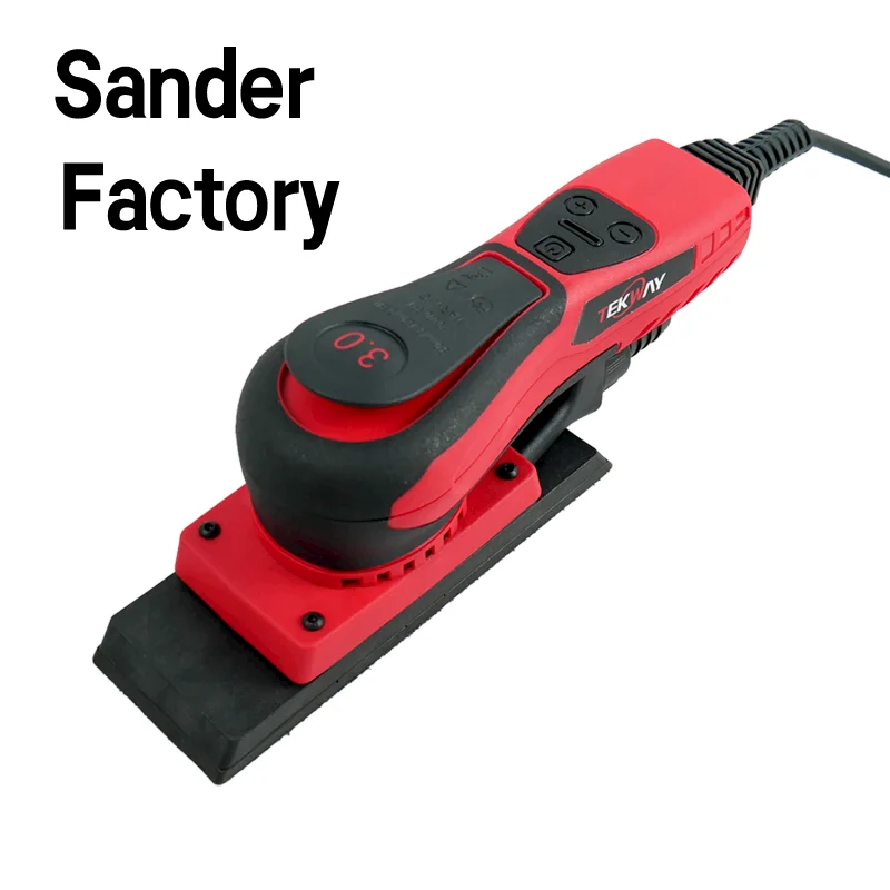Electric Sander Supplier 70x198mm Tekway Power Square Sanding Machine Manufacturer Orbit 3mm Car care products