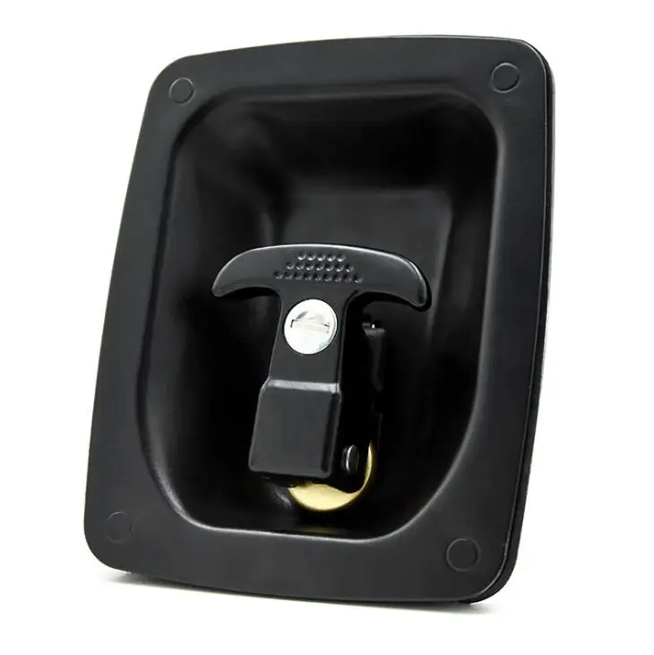 YH2163 Zinc alloy compression cabinet lock T-shaped folding handle door lock