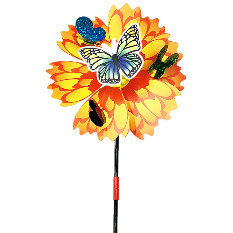 Flower-shaped windmill Small windmill for children holding toys and activities as gifts, decorations