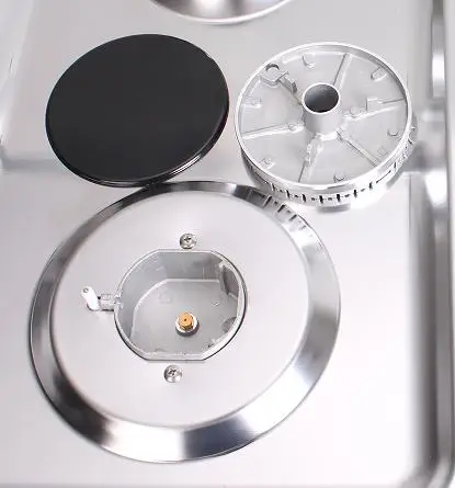 Газовая плита Xunda с духовкой, 6 горелок, газовые плиты из нержавеющей стали с духовкой и грилем