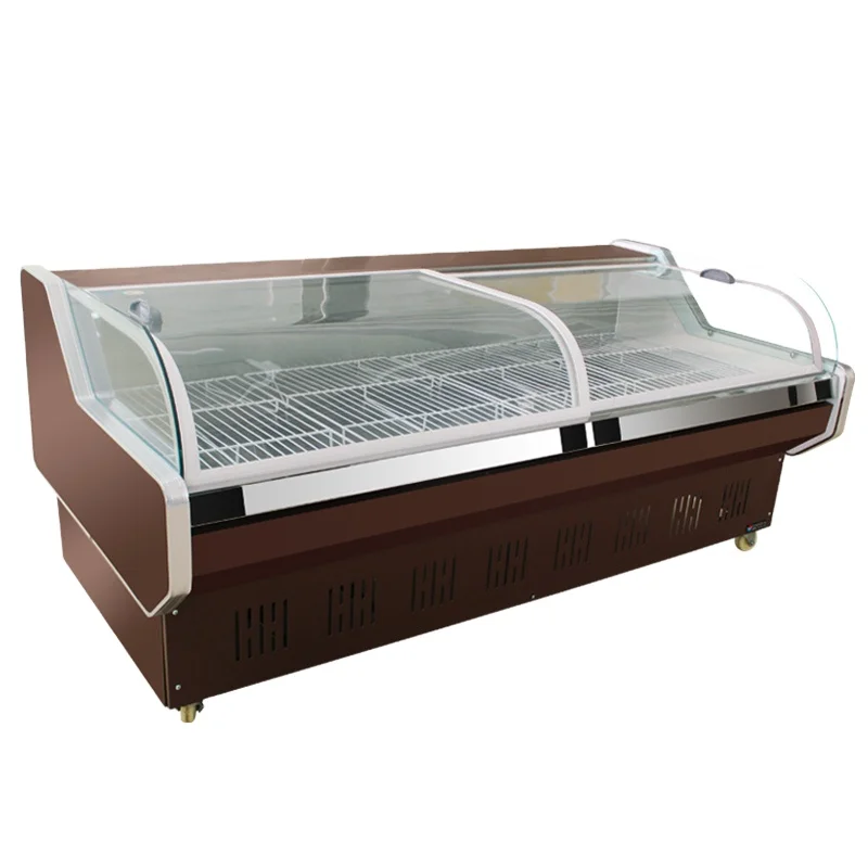 Commercial  service counter salad display refrigerator display freezer for meat