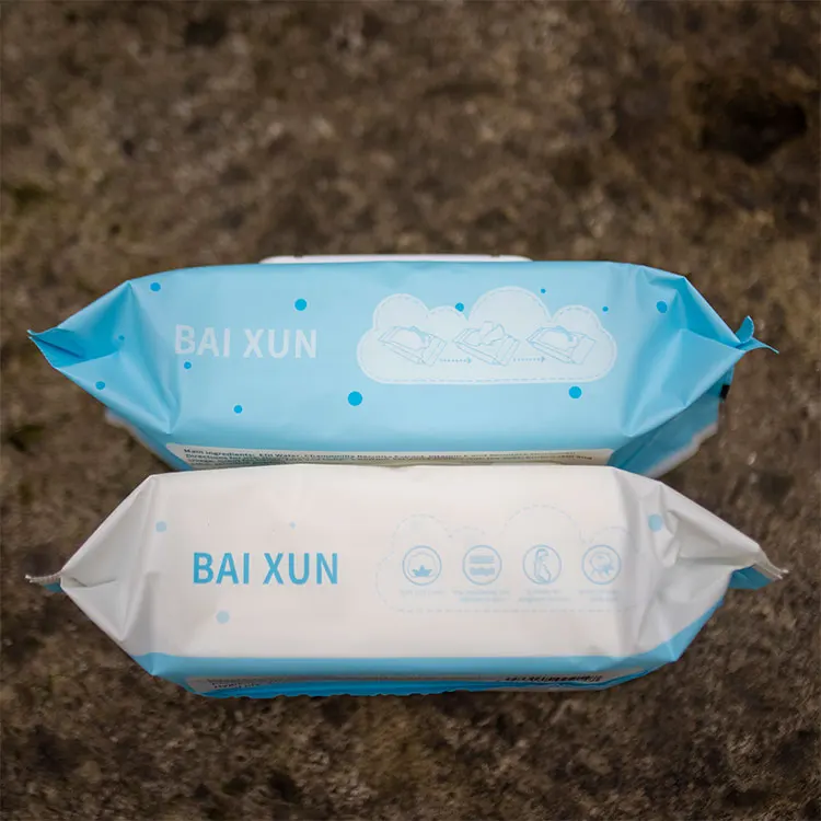 BAIXUN wholesale design newborn 80pcs unscented infant wipes with aloe vera