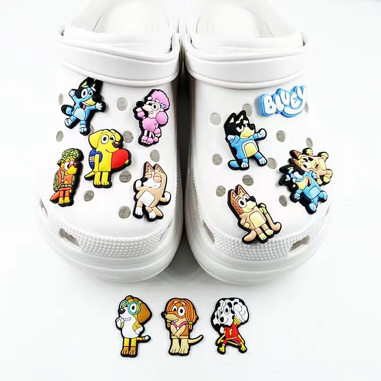 Wholesale 2022 New Custom Logo PVC Rubber Clog Shoe Decorations Accessory Shoe Charms For Clog Charms