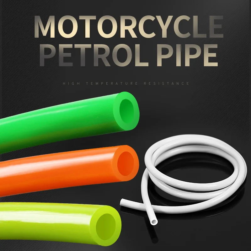 High Quality Transparent Colorful Fuel Pipe Gasoline Pipe Motorcycle Parts Modified High Temperature Resistance Rubber Hose