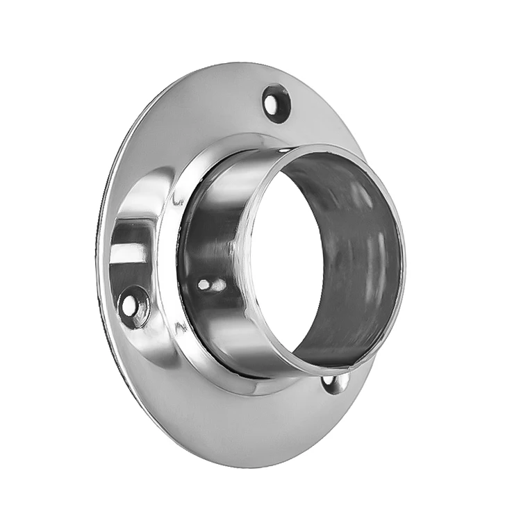 Stainless Steel Balustrade Stainless steel staircase Post Pipe Flange Balcony Decoratibve Stair Handrail Railing Tube Flange