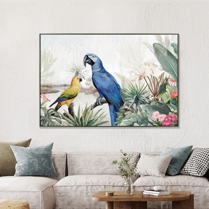 Home Decorative Modern Style Animal Bird Canvas Art Prints Painting Custom Painting Services