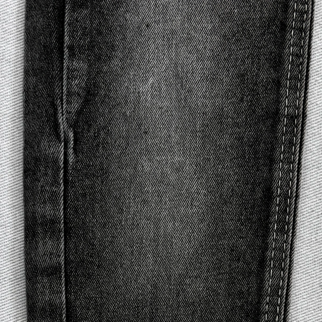 Custom Weight Denim Fabric High Quality Soft Feel Shirts Dresses Suits Blouses Black Oil Painting Full Denim Fabric