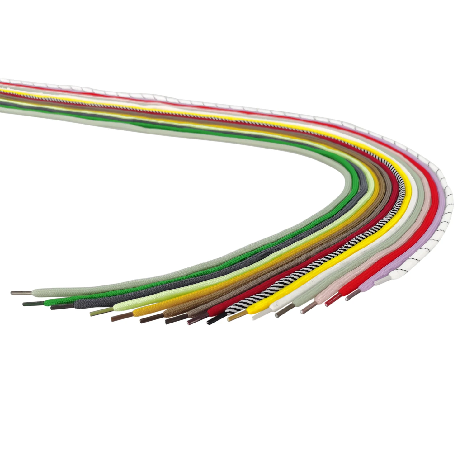 Fashion Round Print Polyester Rope Custom Shoelace Accessories Shoe Lace Manufacturer