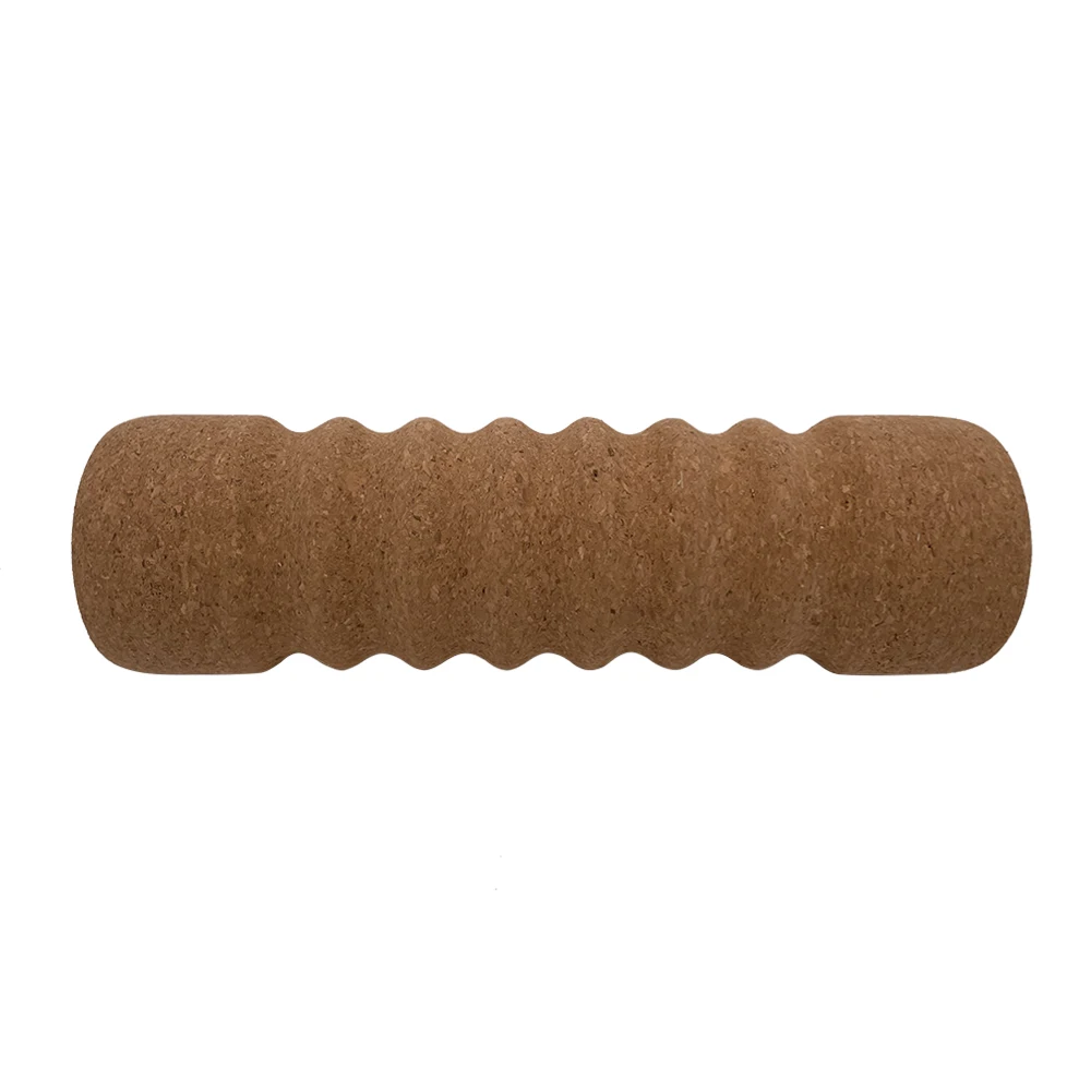 Hot selling high-density natural material fascia sports massage roller Cork eco-friendly fitness yoga balls