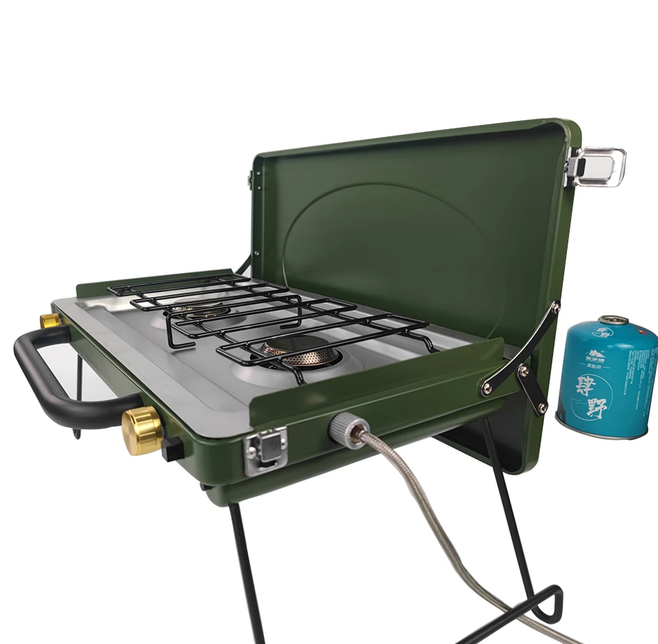Butane gas stove propane gas stove 2 burner portable camping stove