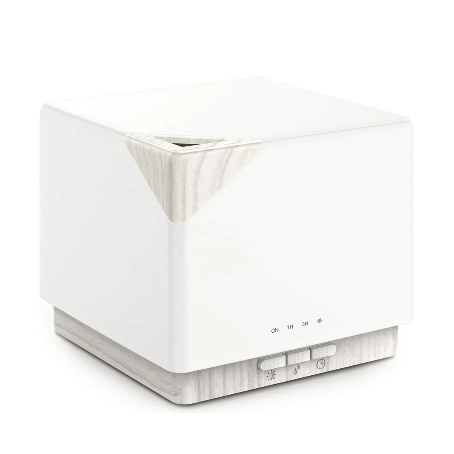 Decorative Popular Square Shape Marble Grain ABS PP Cool Mist Humidifier With 7 LED Timer Function
