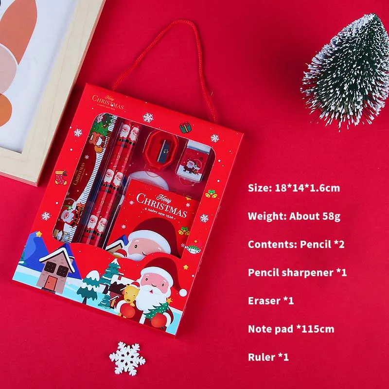 Christmas Custom School Notebook Kawaii Stationery Set For Kids