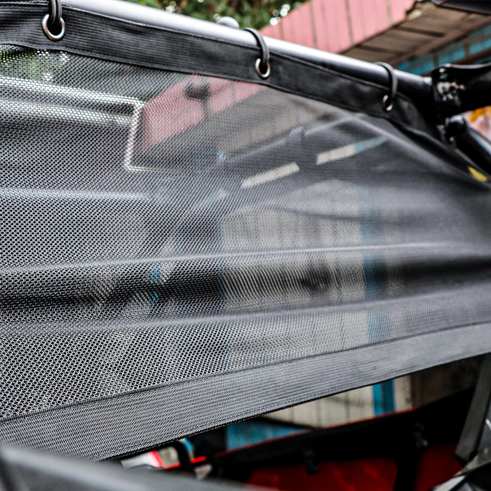UTV Window Net Rear Right & Left Window Shade Shield Net Cover Roll Cage Mesh Guard Door Scratch Prevention For RZR PRO 2020