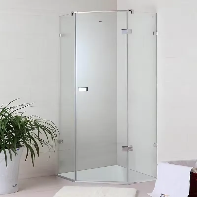 Custom Made Sector 6mm -12mm Tempered Glass Sliding door Shower Enclosure