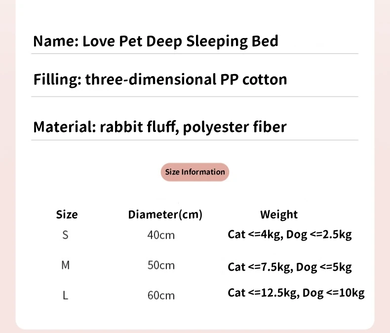 Wholesale Custom Luxury Plush Flower Shaped Cat Cozy Pet Bed furniture Warm Plush Eco-friendly Pet Bed Dog and Cat