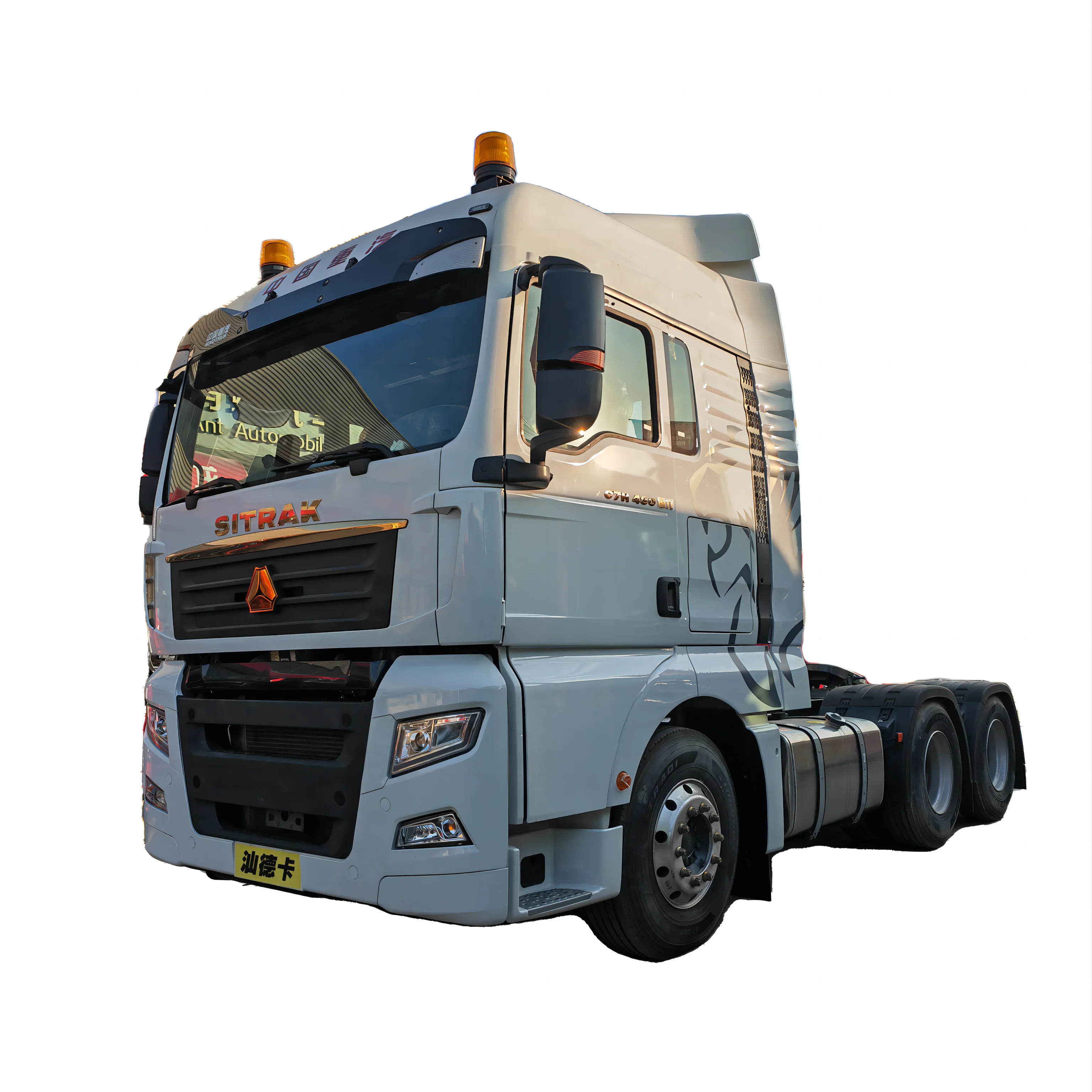 Sinotruk Sitrak c7h Подержанный CNG грузовик большой мощности 430hp 6*4 euro 5 тягач для продажи