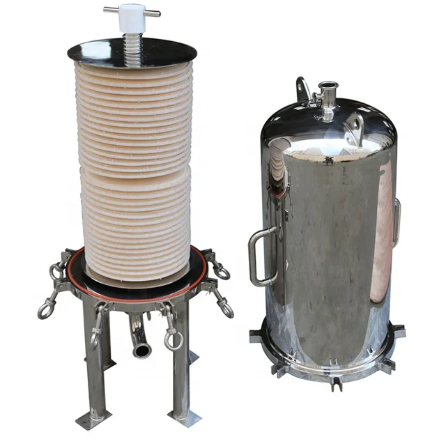 12 inch 1 to 4 high 304 and 316 stainless steel depth stack module disc lenticular filter