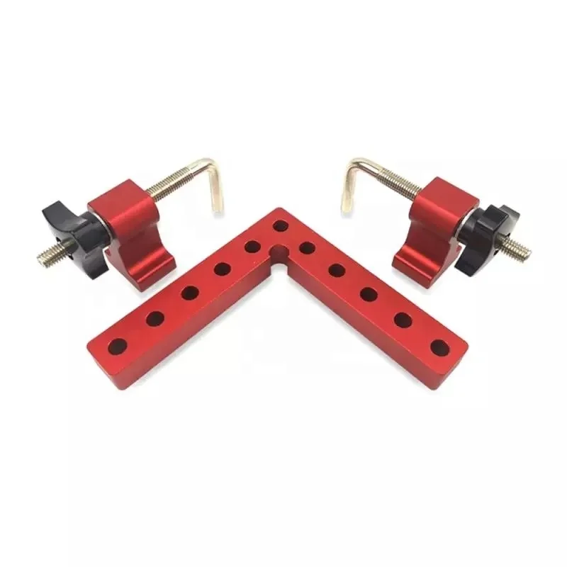 Aluminum Square Right Angle 90 Degrees L-shaped Ruler Auxiliary Fixture Positioning Panel Fixing Clip Woodworking Tool