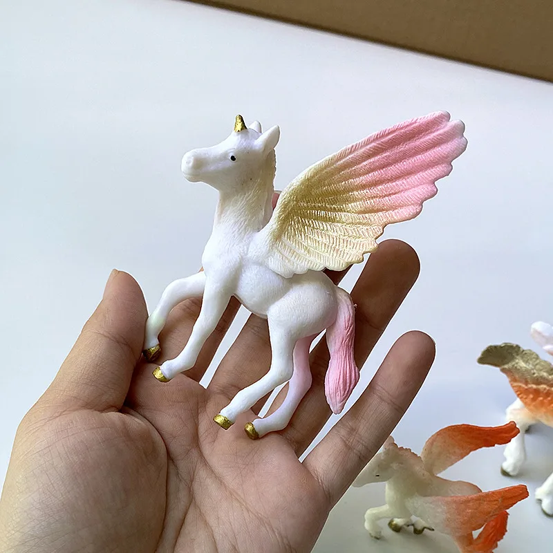 Animal model barreled wild animal farm poultry model solid soft glue dinosaur simulation animal toy