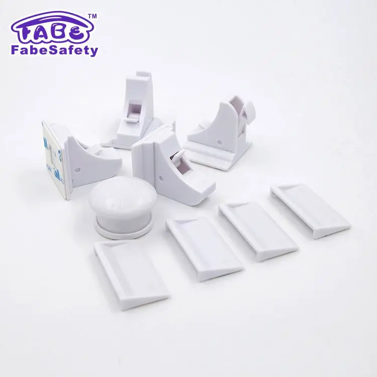 
Approved china factory Baby Child Safety Cabinet and Drawer Locks Magnetic child Proofing Security Latches locks 4PCS/ 