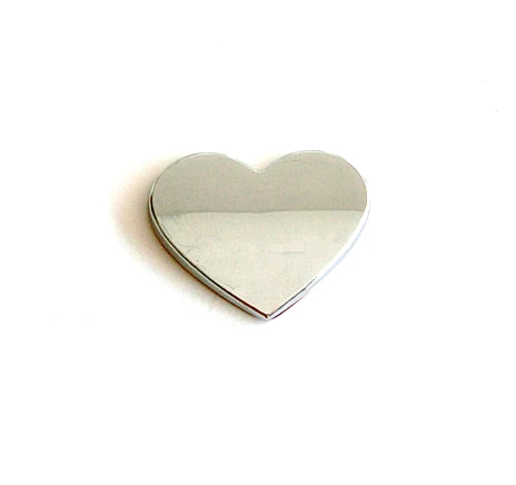 Heart Shape Chrome Badge Emblem Car Sticker