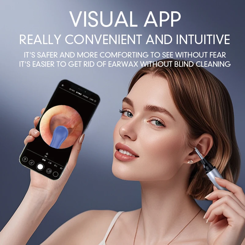 Wi-Fi визуальная Ушная Ложка Мини 1080P Hd камера 3 5 мм 5mp Электрический Очиститель для удаления ушной воска