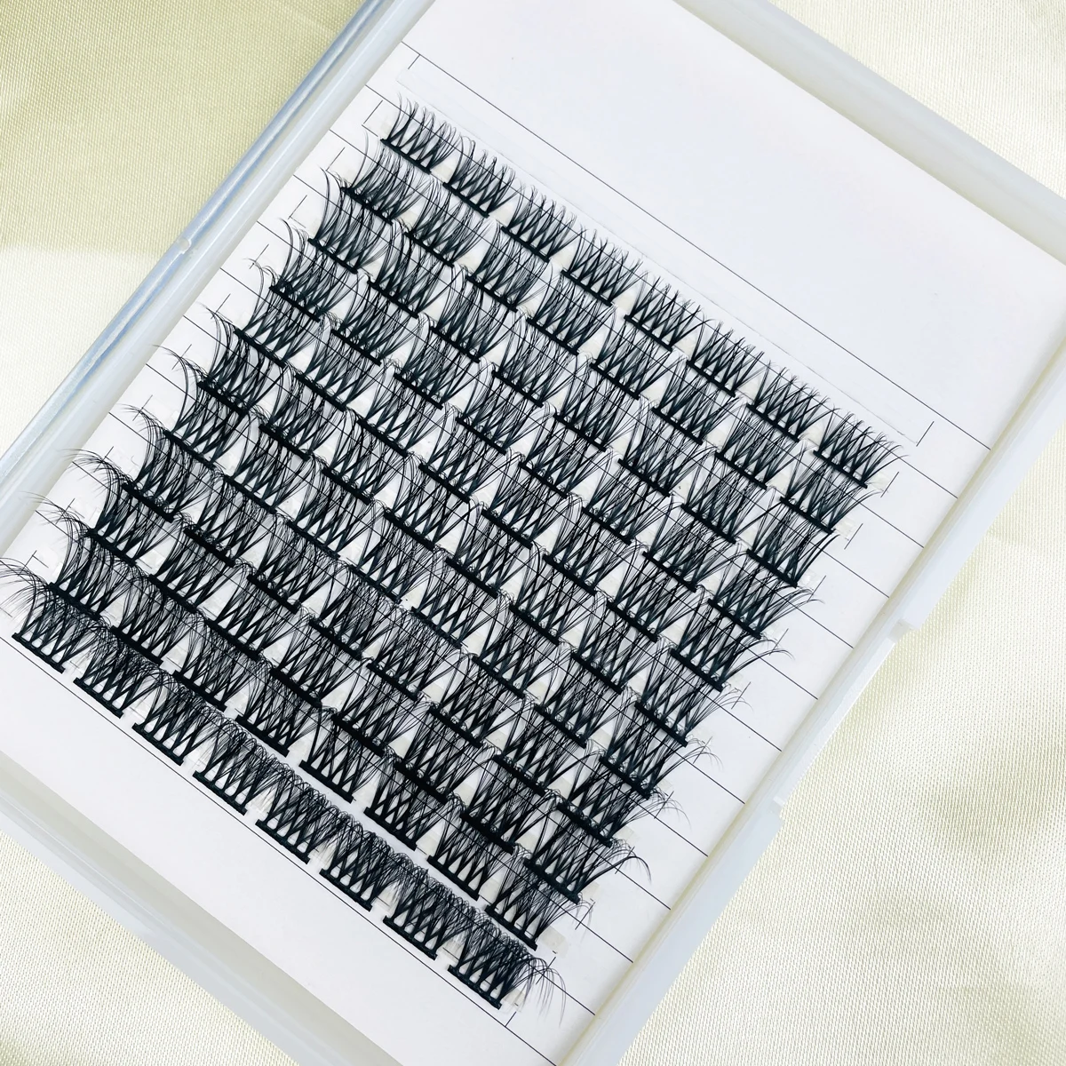 XL Tray Wholesale D Curl Segment Lash Clusters DIY Extension at Home