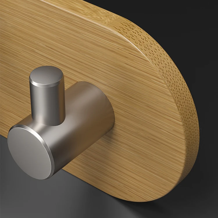 Hot Selling Removable Stainless Steel Living Room Bathroom Towel Clothes Key Hang Hooks