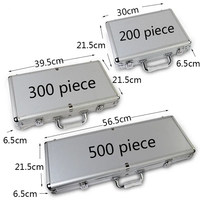 Wholesale High Quality Accept Customized Clay Poker Chips Set 300 With Case for Casino