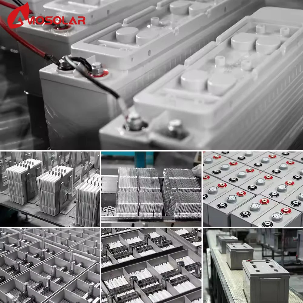 Amosolar 12V 100Ah 200Ah 250Ah 500Ah 1000Ah Solar Storage Power Gel Battery for Solar Energy System